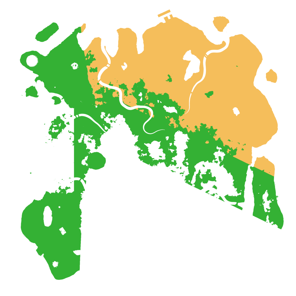Biome Rust Map: Procedural Map, Size: 4500, Seed: 1078033296
