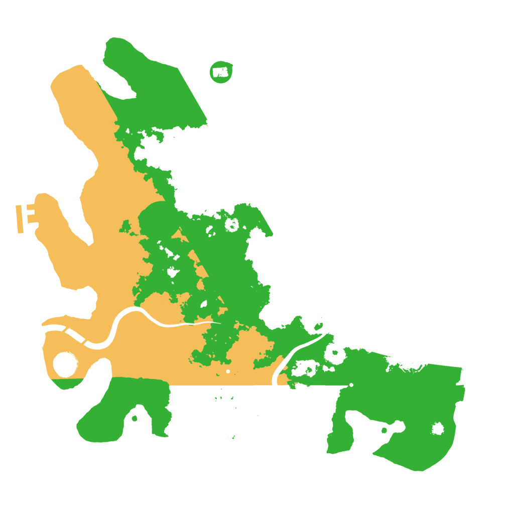 Biome Rust Map: Procedural Map, Size: 3700, Seed: 680052966