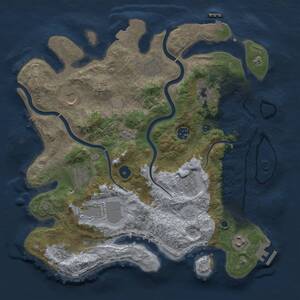 Thumbnail Rust Map: Procedural Map, Size: 3750, Seed: 88744360, 16 Monuments
