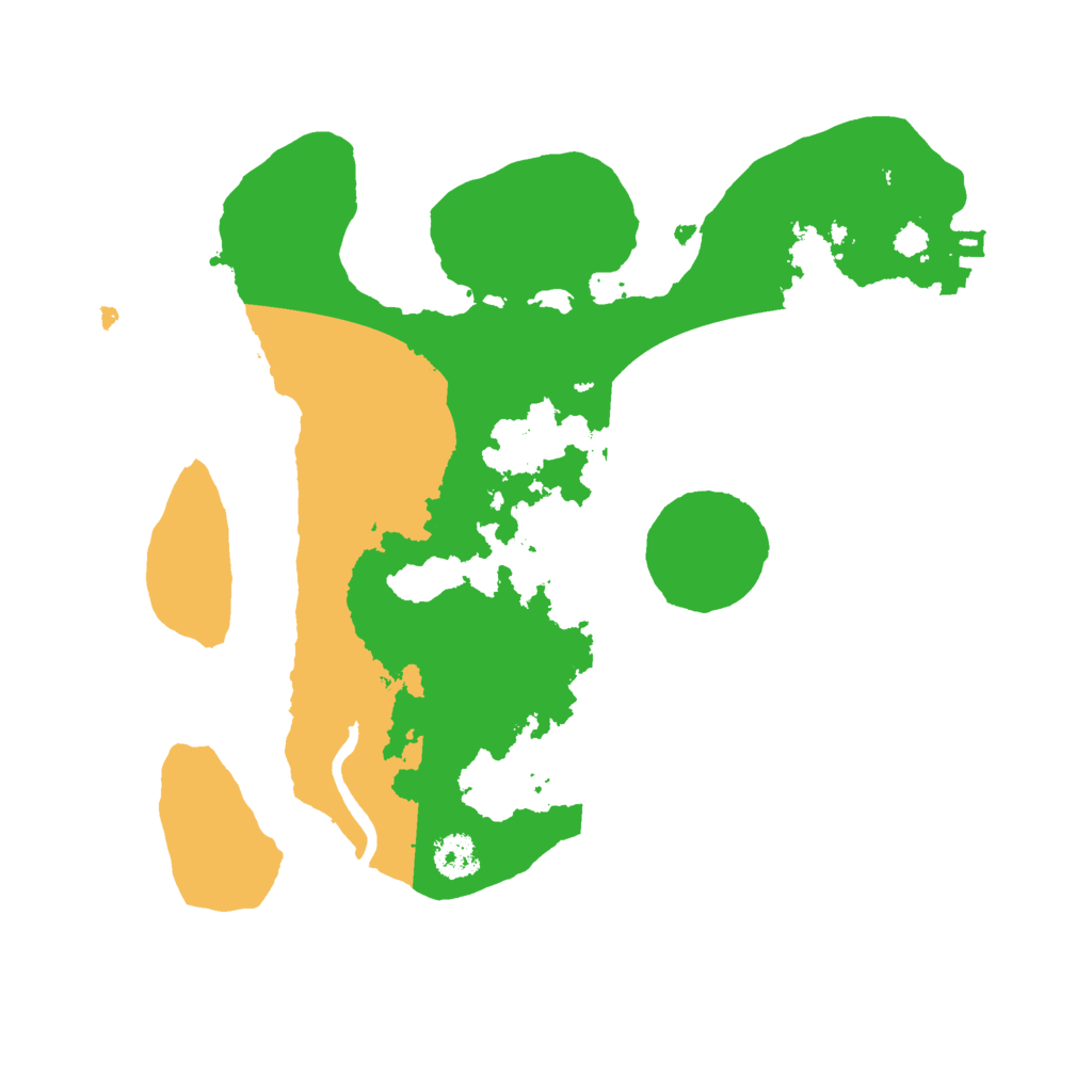 Biome Rust Map: Procedural Map, Size: 2500, Seed: 842151243