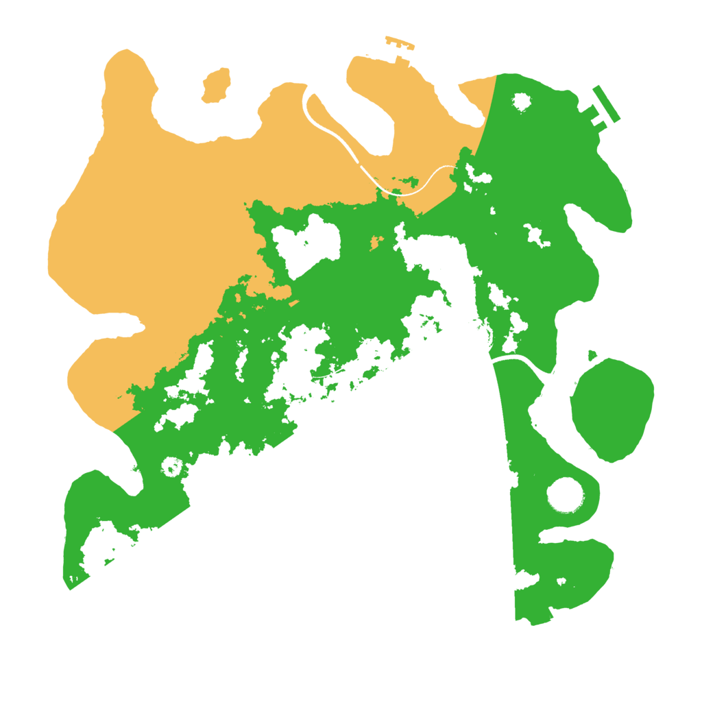 Biome Rust Map: Procedural Map, Size: 3500, Seed: 89600597
