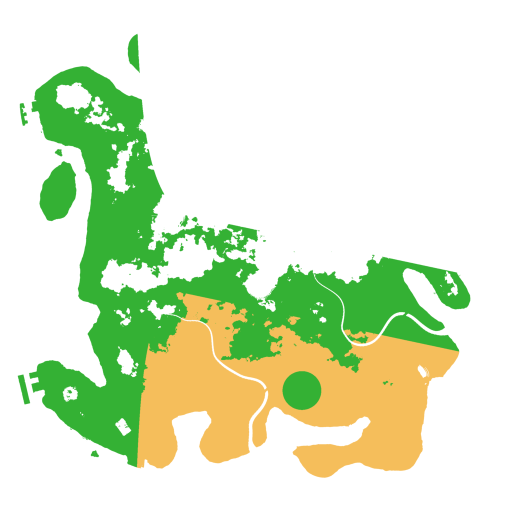 Biome Rust Map: Procedural Map, Size: 3500, Seed: 84786209