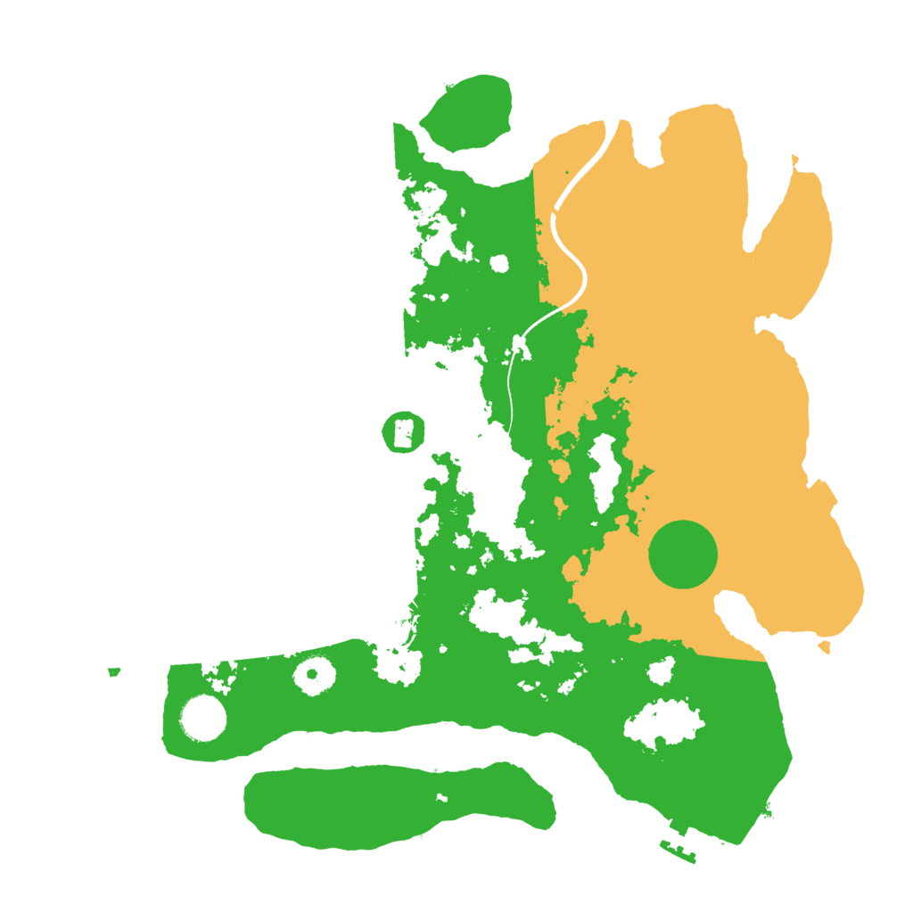Biome Rust Map: Procedural Map, Size: 3500, Seed: 66426318