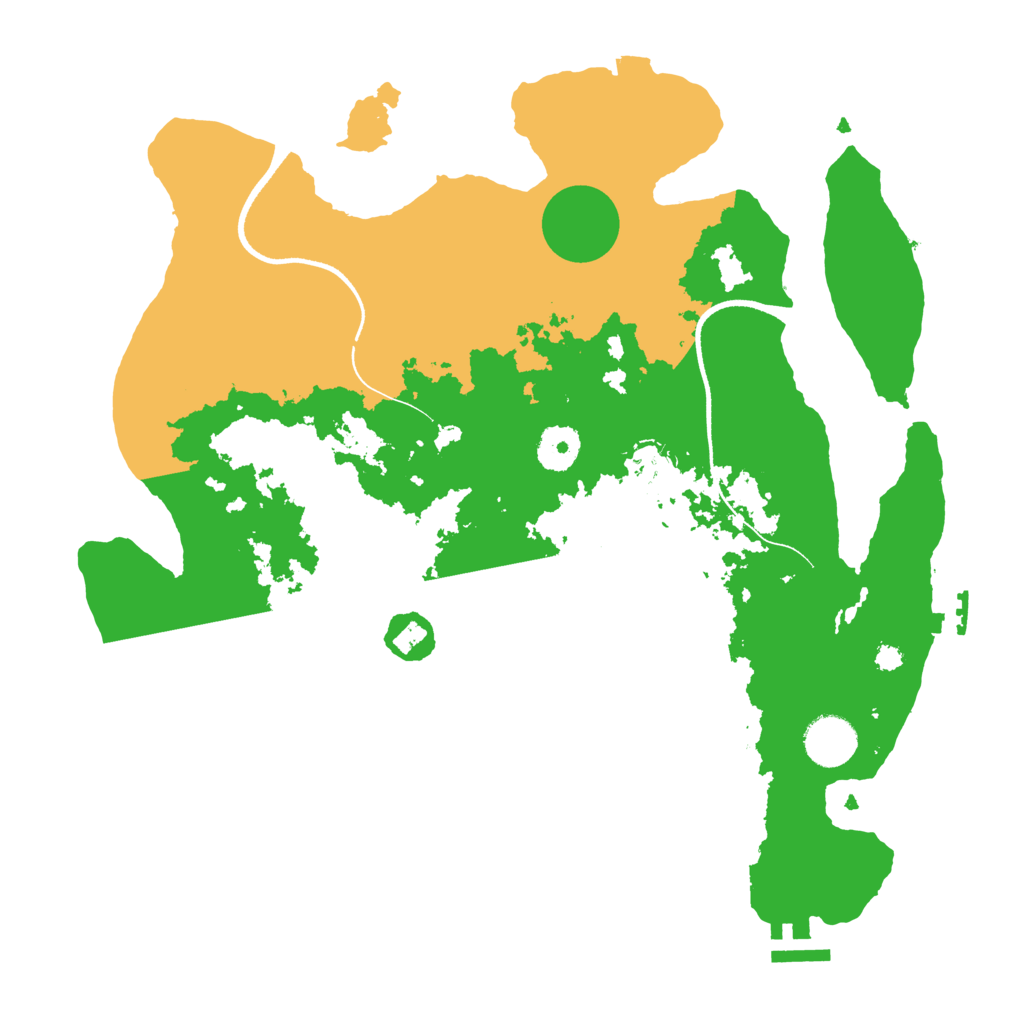 Biome Rust Map: Procedural Map, Size: 3500, Seed: 57890574