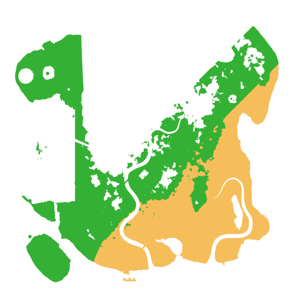 Biome Rust Map: Procedural Map, Size: 3500, Seed: 288971792