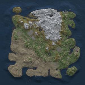 Thumbnail Rust Map: Procedural Map, Size: 3800, Seed: 92532034, 17 Monuments