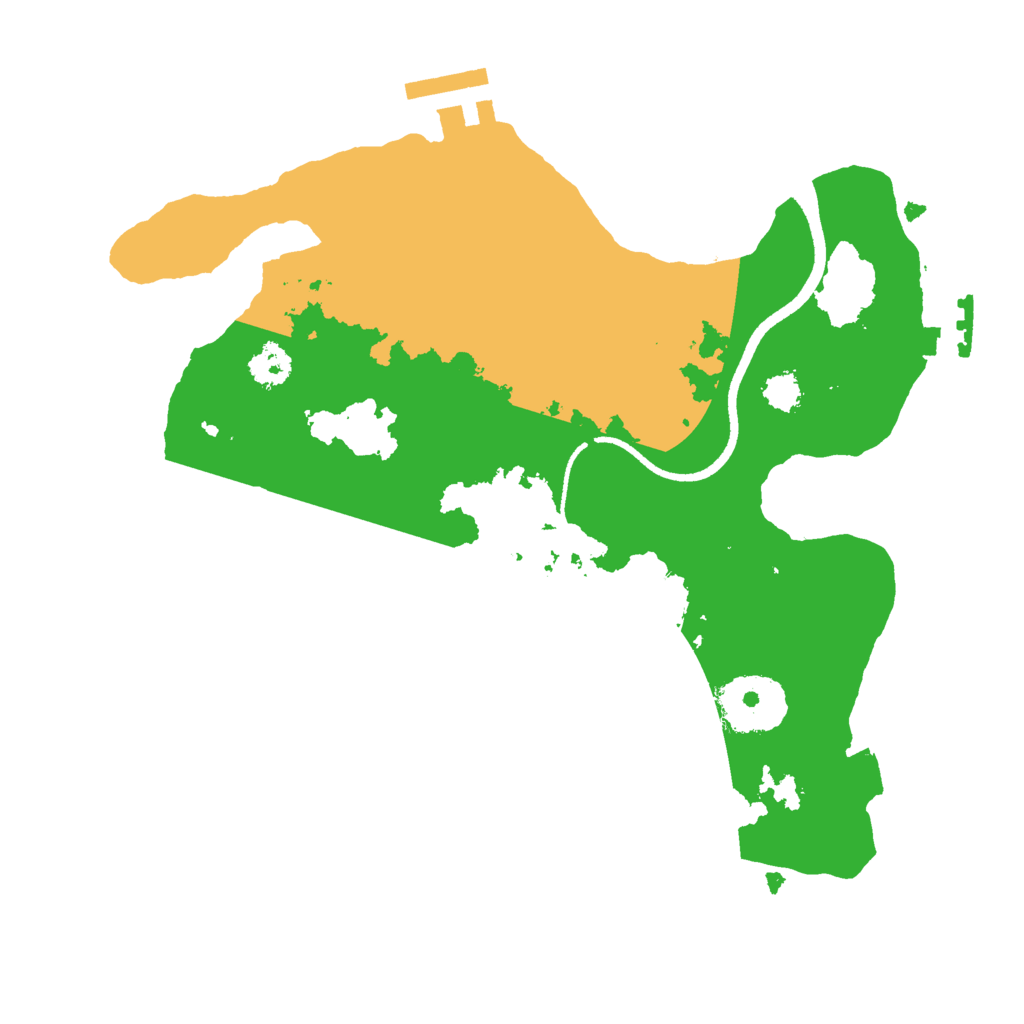 Biome Rust Map: Procedural Map, Size: 2500, Seed: 1942