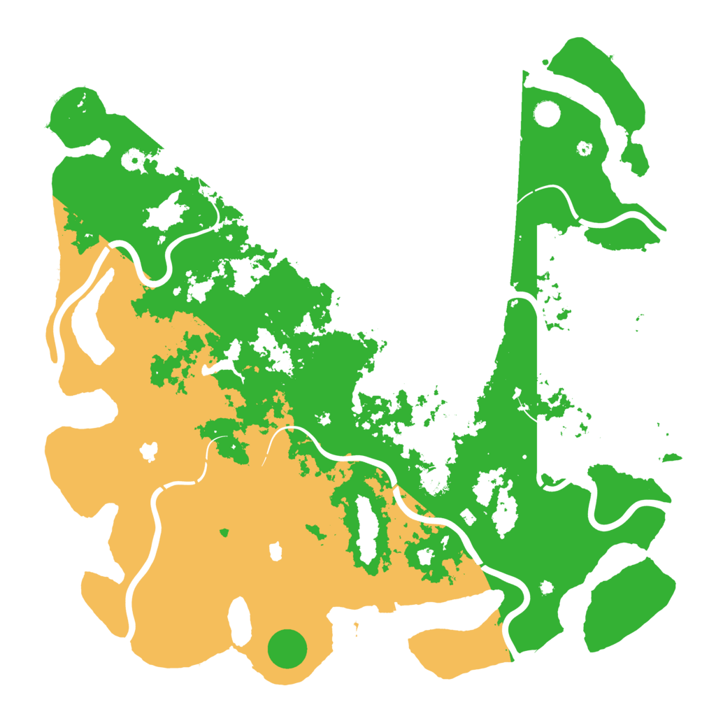 Biome Rust Map: Procedural Map, Size: 4800, Seed: 89433334