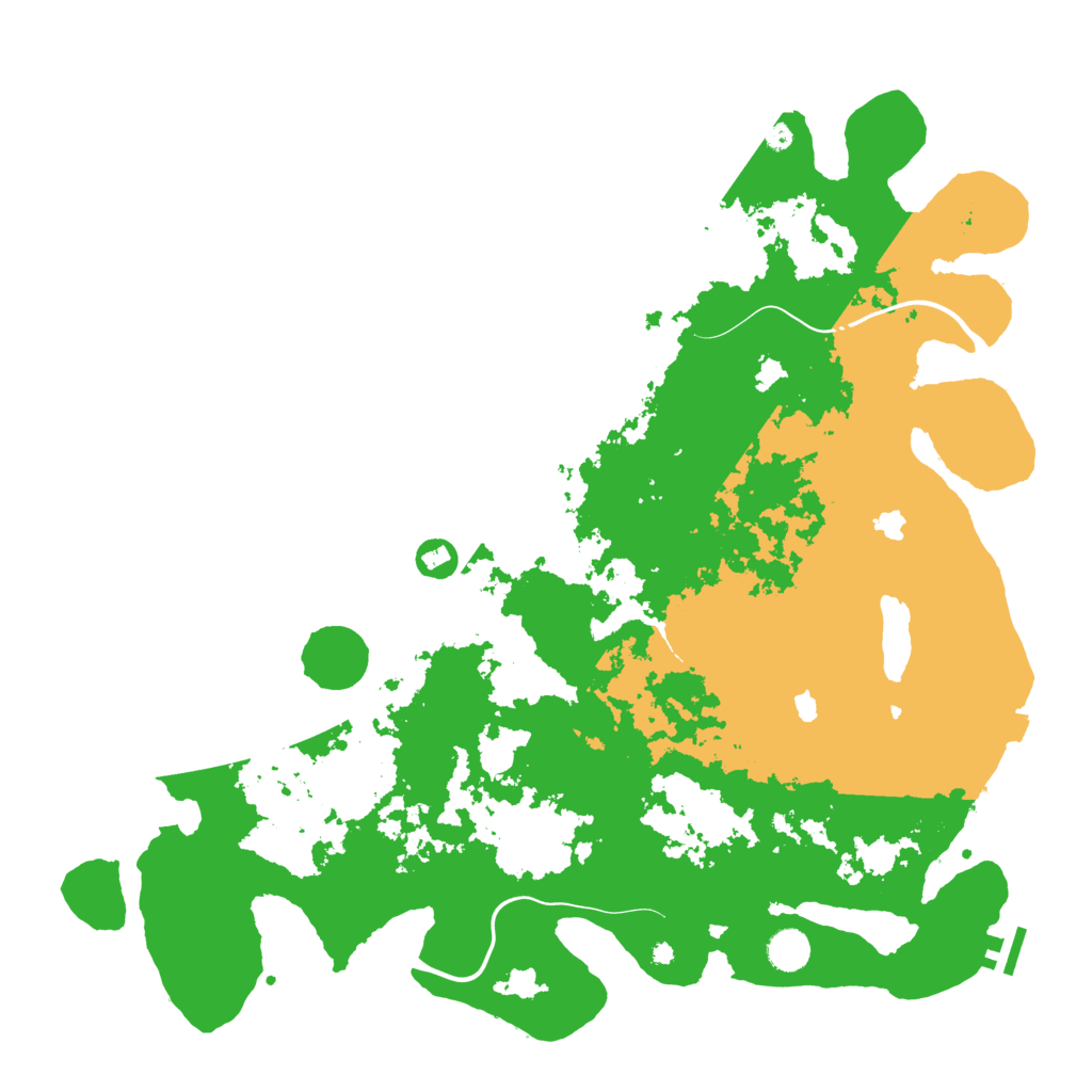 Biome Rust Map: Procedural Map, Size: 4500, Seed: 673409428