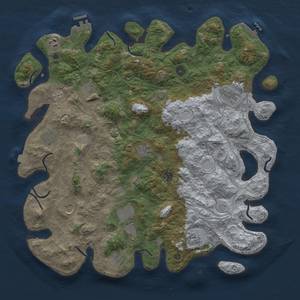 Thumbnail Rust Map: Procedural Map, Size: 4500, Seed: 1218655134, 19 Monuments