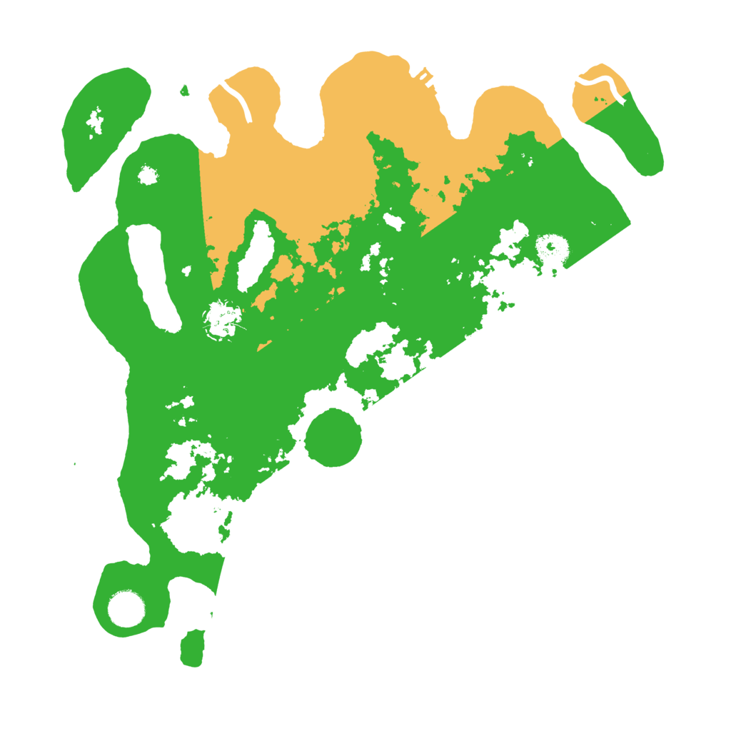 Biome Rust Map: Procedural Map, Size: 3500, Seed: 791625538