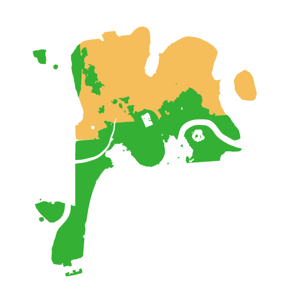 Biome Rust Map: Procedural Map, Size: 2500, Seed: 1211401867