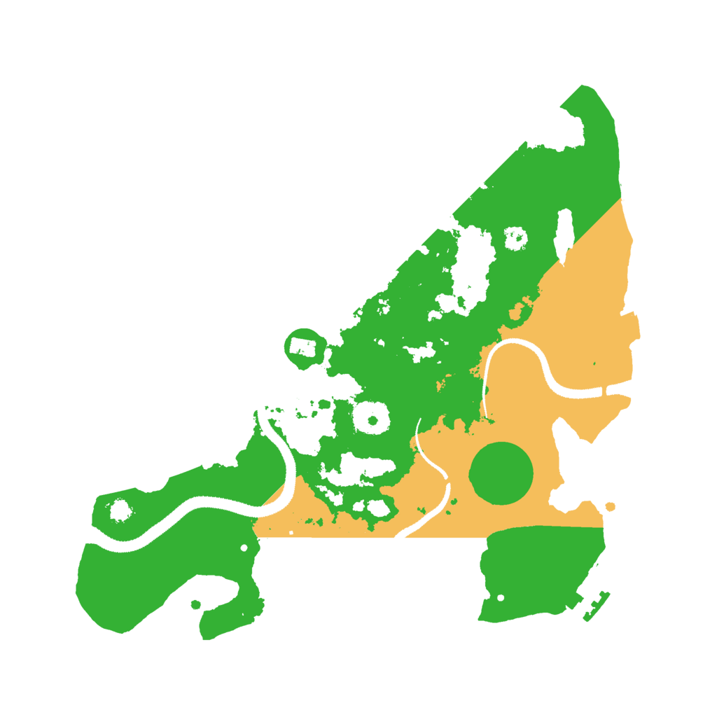 Biome Rust Map: Procedural Map, Size: 3000, Seed: 4225565