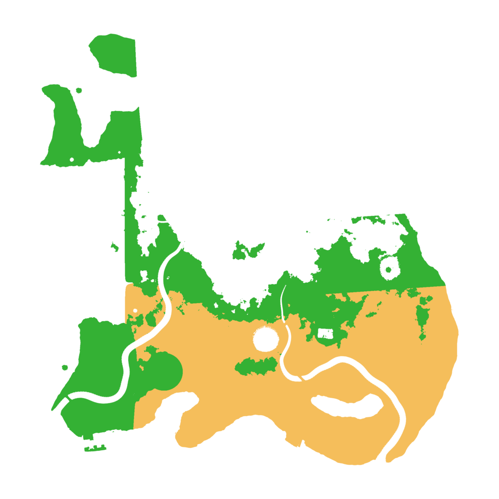 Biome Rust Map: Procedural Map, Size: 3500, Seed: 43317921