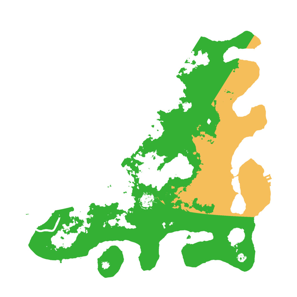 Biome Rust Map: Procedural Map, Size: 3500, Seed: 30475878