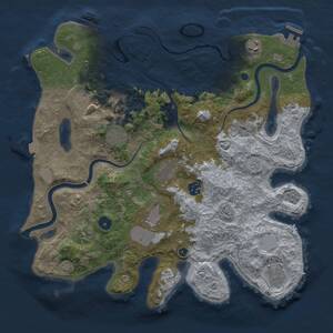 Thumbnail Rust Map: Procedural Map, Size: 3800, Seed: 92532039, 15 Monuments