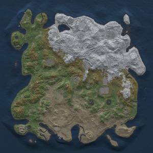 Thumbnail Rust Map: Procedural Map, Size: 4250, Seed: 52854367, 19 Monuments