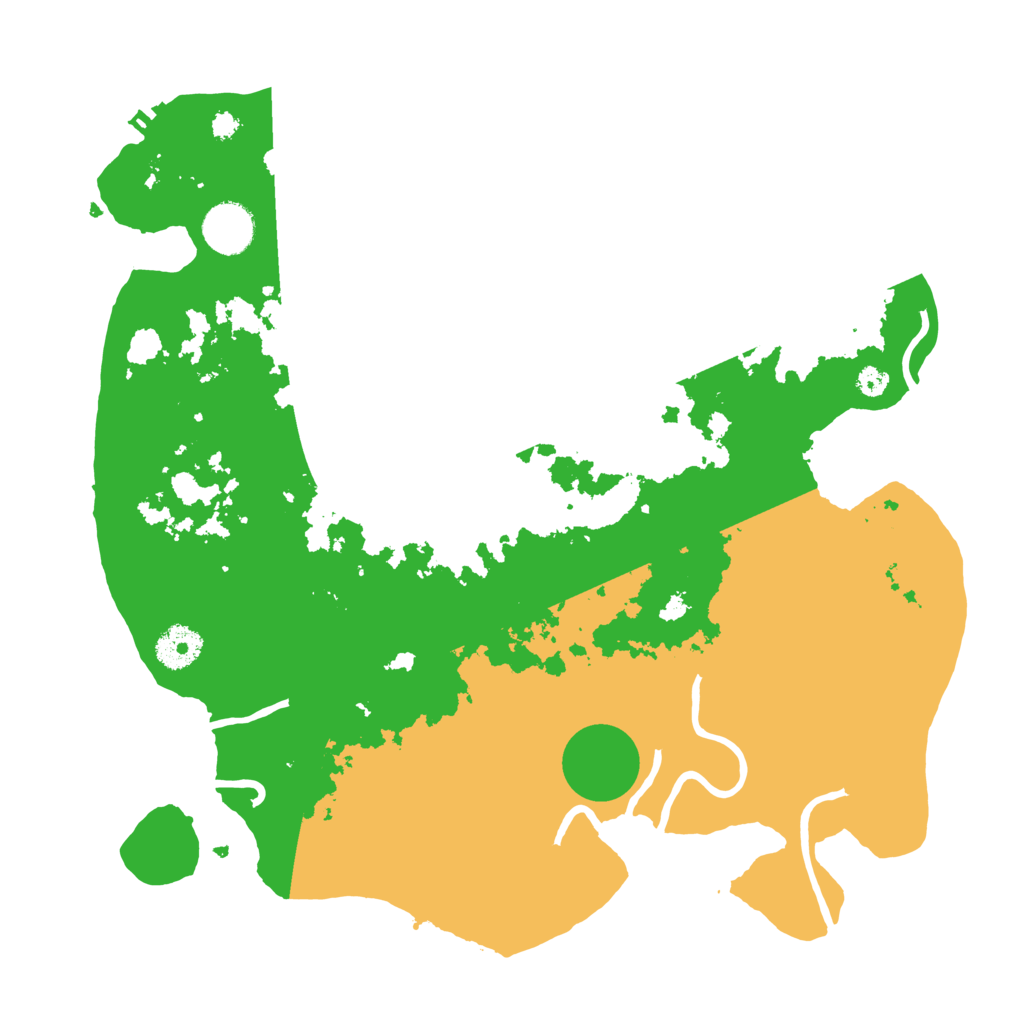 Biome Rust Map: Procedural Map, Size: 3500, Seed: 24060307