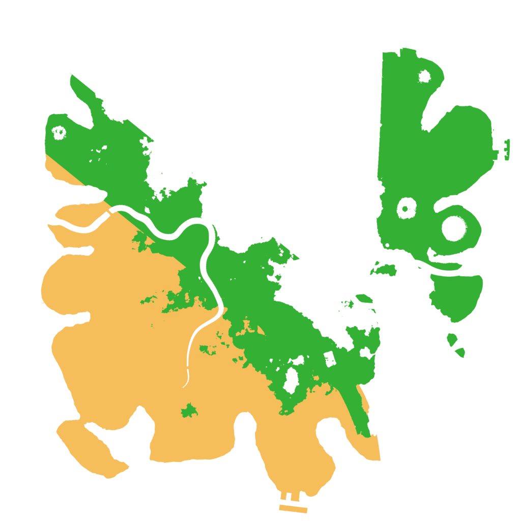Biome Rust Map: Procedural Map, Size: 3750, Seed: 651941092