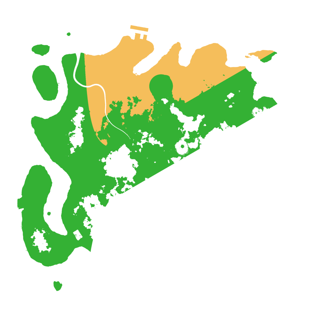 Biome Rust Map: Procedural Map, Size: 3500, Seed: 50215677