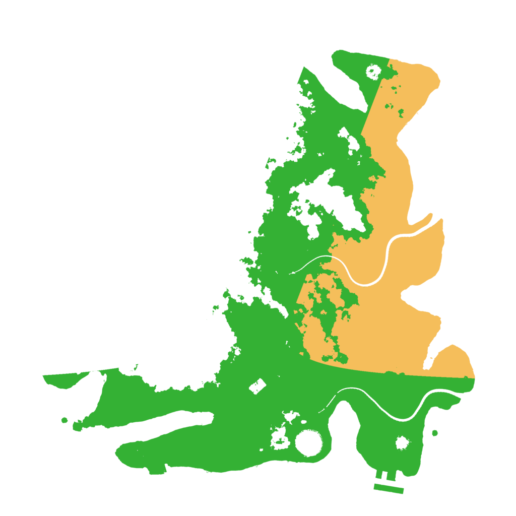 Biome Rust Map: Procedural Map, Size: 3500, Seed: 1810336391