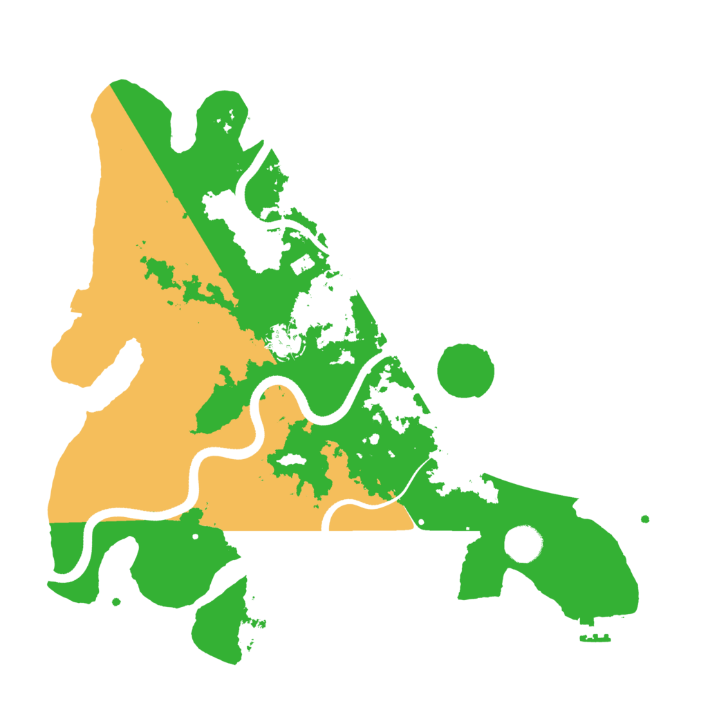 Biome Rust Map: Procedural Map, Size: 3500, Seed: 11941108