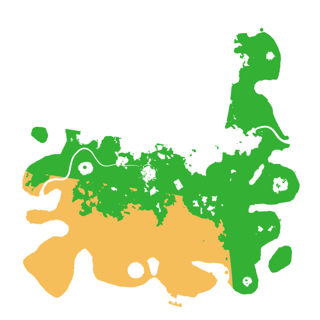Biome Rust Map: Procedural Map, Size: 3500, Seed: 986551