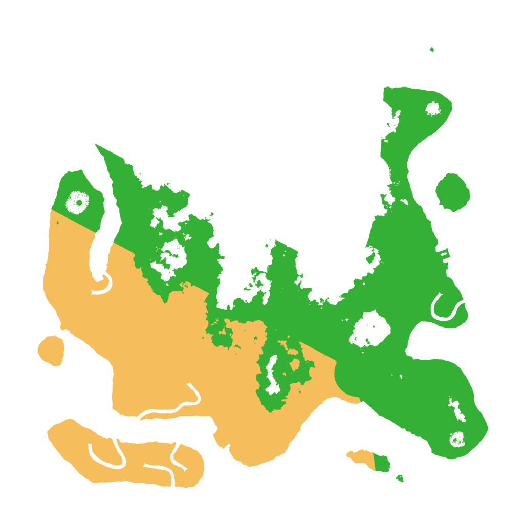 Biome Rust Map: Procedural Map, Size: 3500, Seed: 3236137