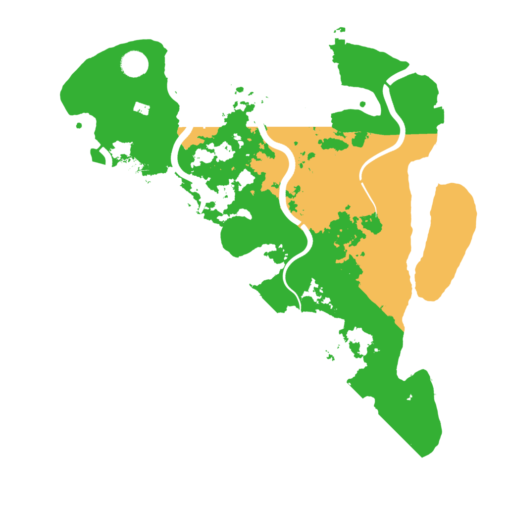 Biome Rust Map: Procedural Map, Size: 3500, Seed: 23008668