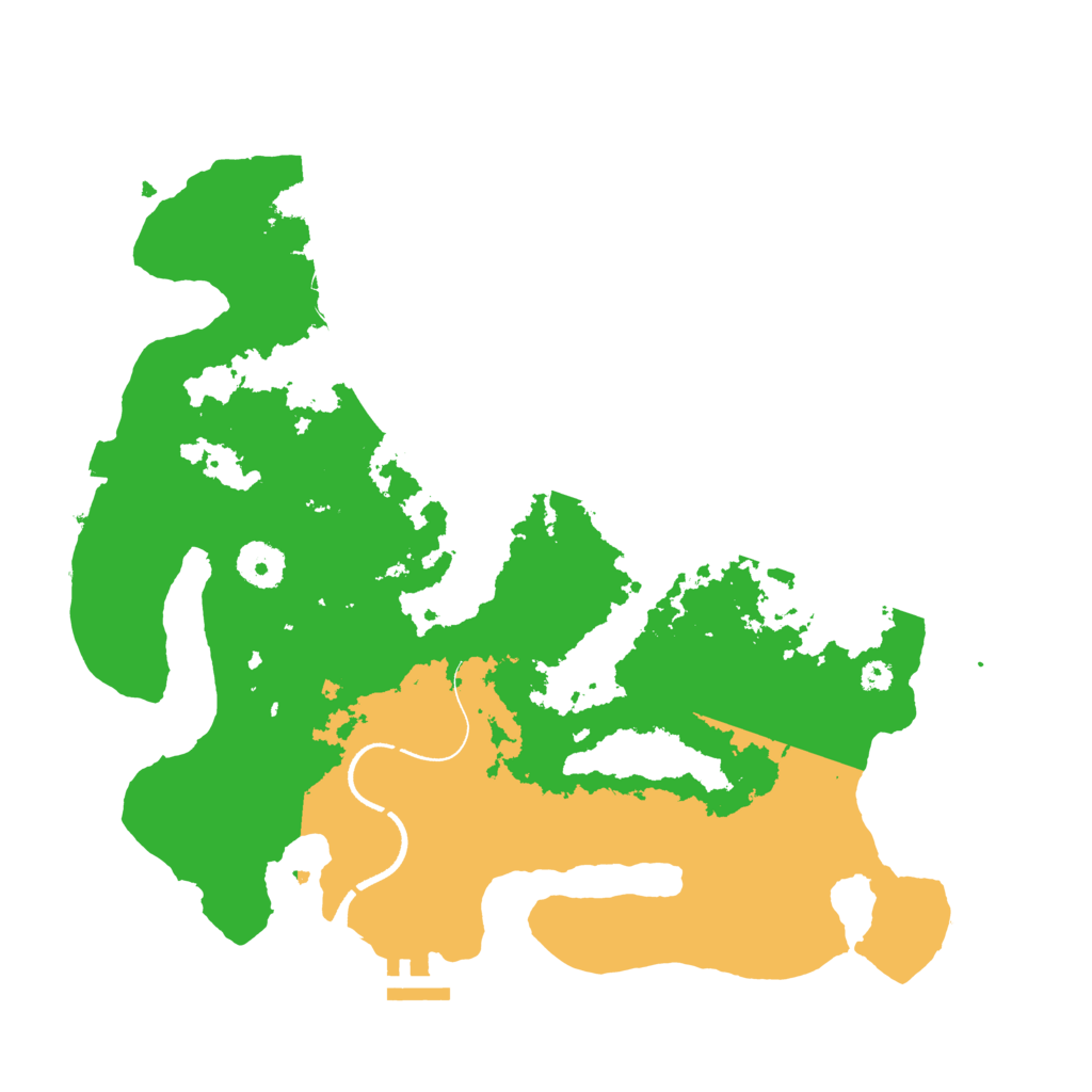 Biome Rust Map: Procedural Map, Size: 3500, Seed: 1834254403