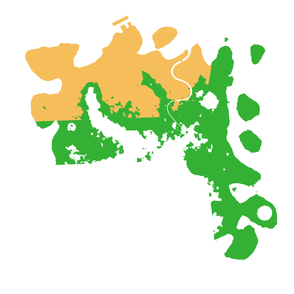 Biome Rust Map: Procedural Map, Size: 3500, Seed: 34890366