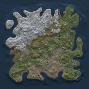 Thumbnail Rust Map: Procedural Map, Size: 4000, Seed: 92531035, 17 Monuments