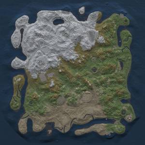 Thumbnail Rust Map: Procedural Map, Size: 4500, Seed: 800782517, 17 Monuments