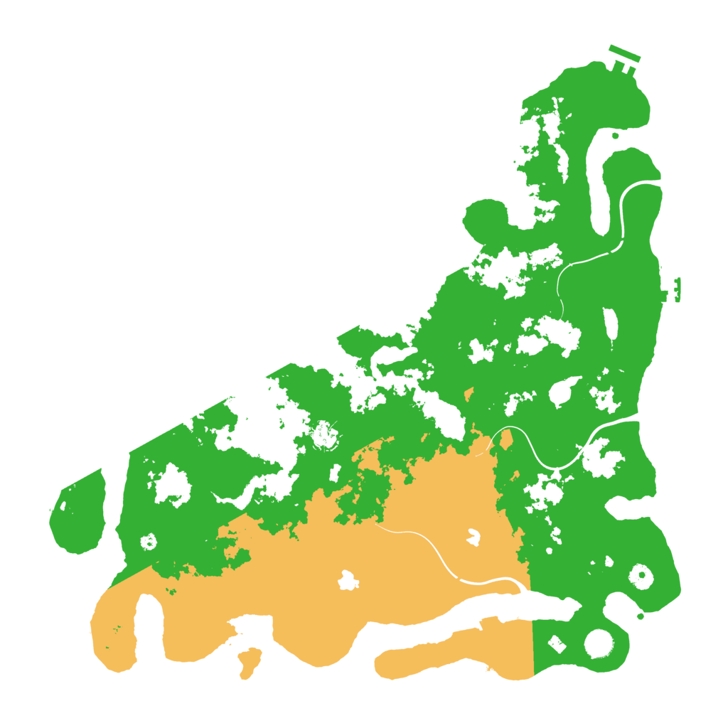 Biome Rust Map: Procedural Map, Size: 4500, Seed: 800782517