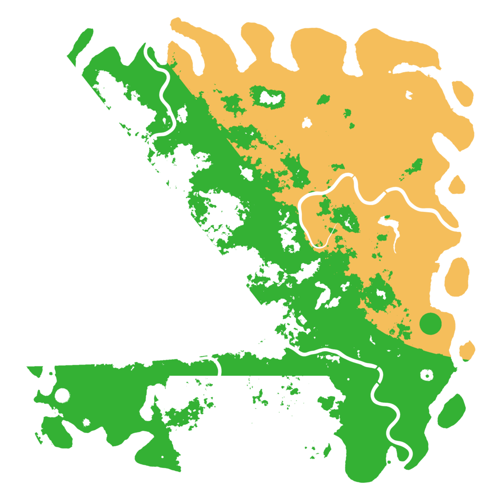 Biome Rust Map: Procedural Map, Size: 6000, Seed: 398915226