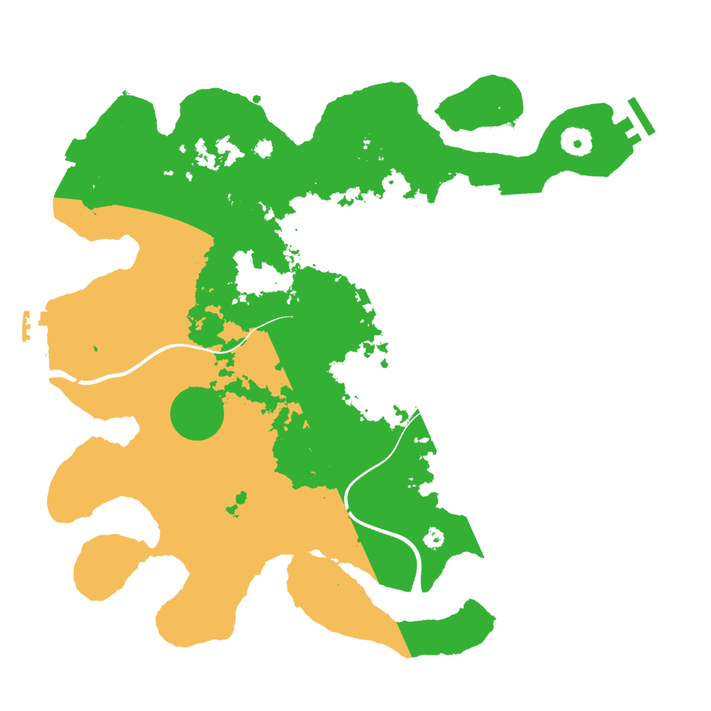 Biome Rust Map: Procedural Map, Size: 3500, Seed: 64941020