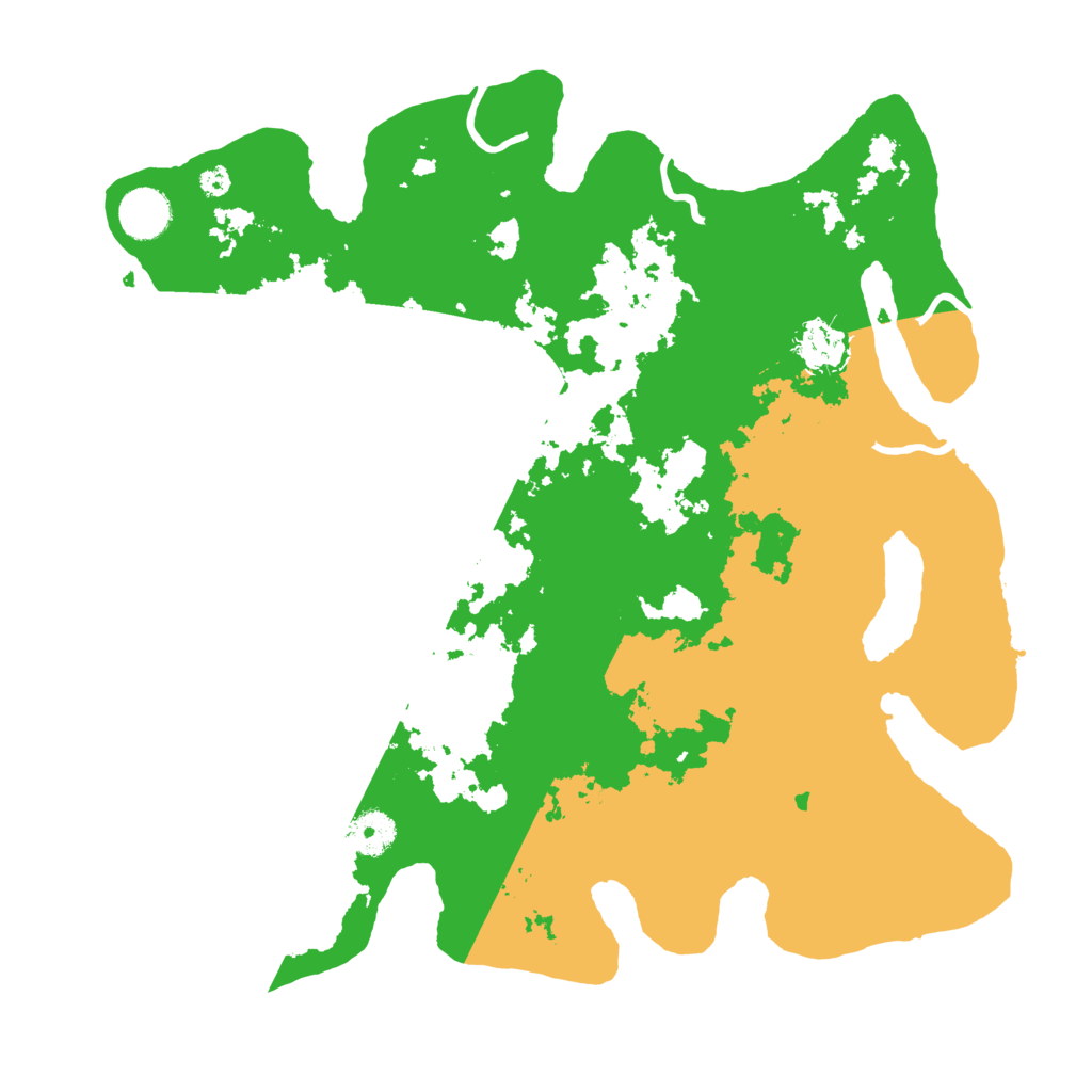 Biome Rust Map: Procedural Map, Size: 3700, Seed: 164