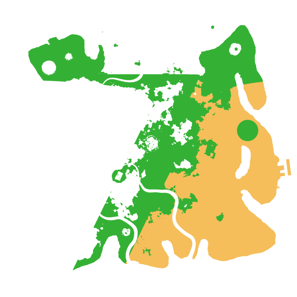 Biome Rust Map: Procedural Map, Size: 3700, Seed: 164