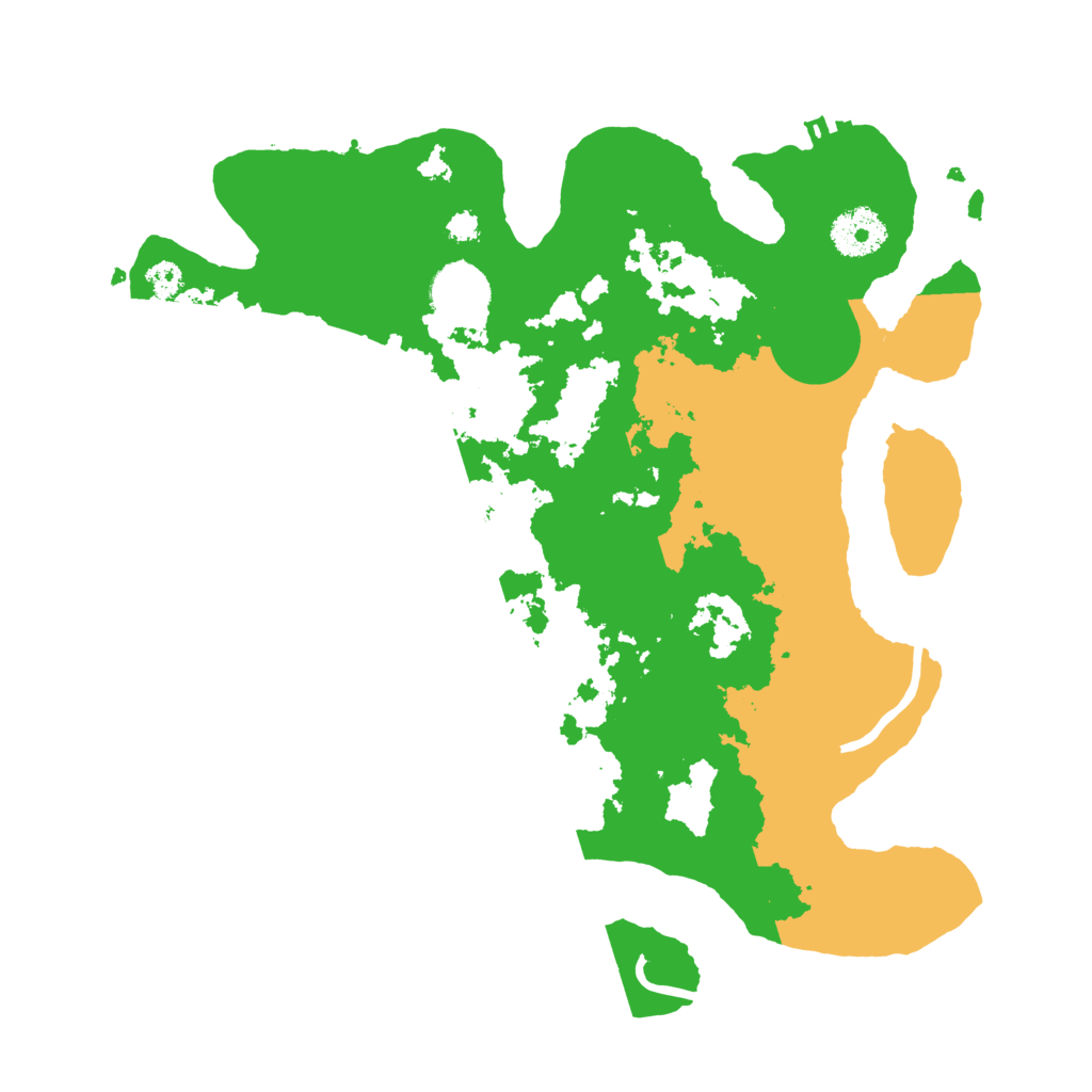Biome Rust Map: Procedural Map, Size: 3200, Seed: 545623829