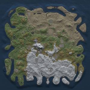 Thumbnail Rust Map: Procedural Map, Size: 5000, Seed: 61287, 18 Monuments