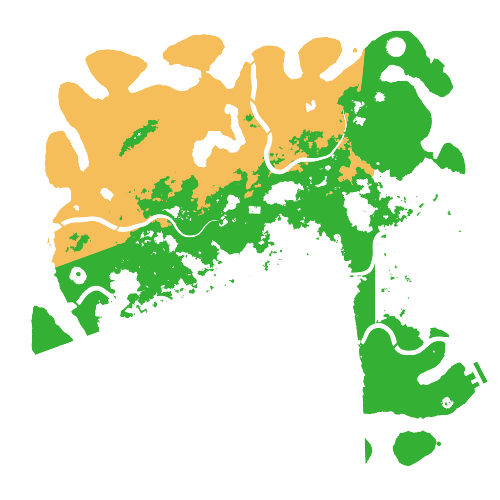 Biome Rust Map: Procedural Map, Size: 4500, Seed: 1520283804
