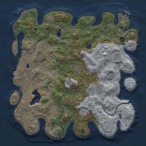 Thumbnail Rust Map: Procedural Map, Size: 4250, Seed: 325520412, 15 Monuments