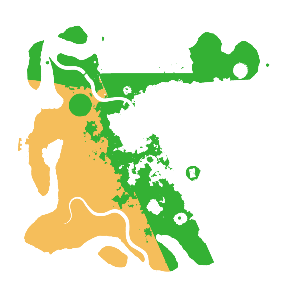 Biome Rust Map: Procedural Map, Size: 3500, Seed: 48936865