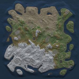 Thumbnail Rust Map: Procedural Map, Size: 4250, Seed: 98831, 18 Monuments