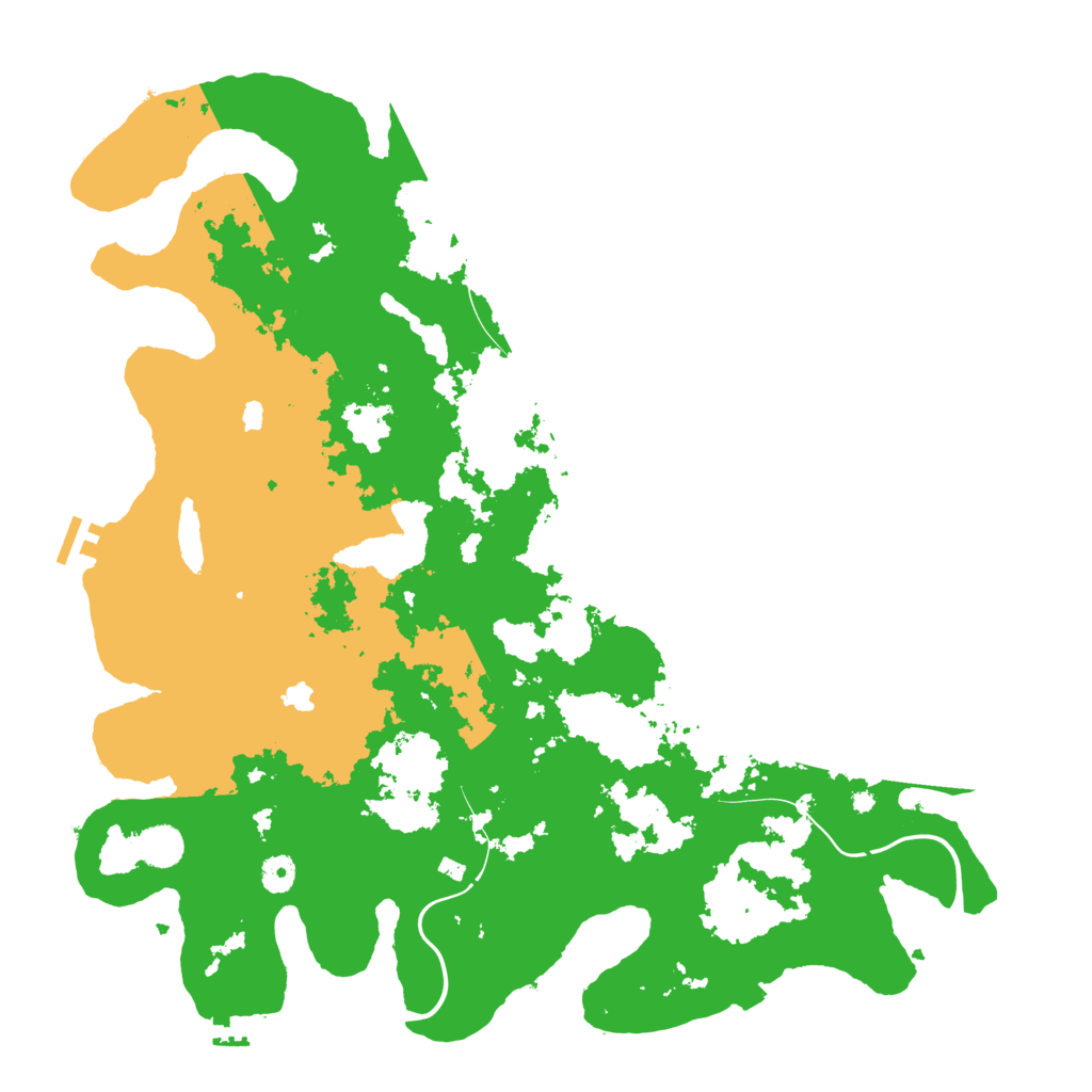 Biome Rust Map: Procedural Map, Size: 4500, Seed: 43200