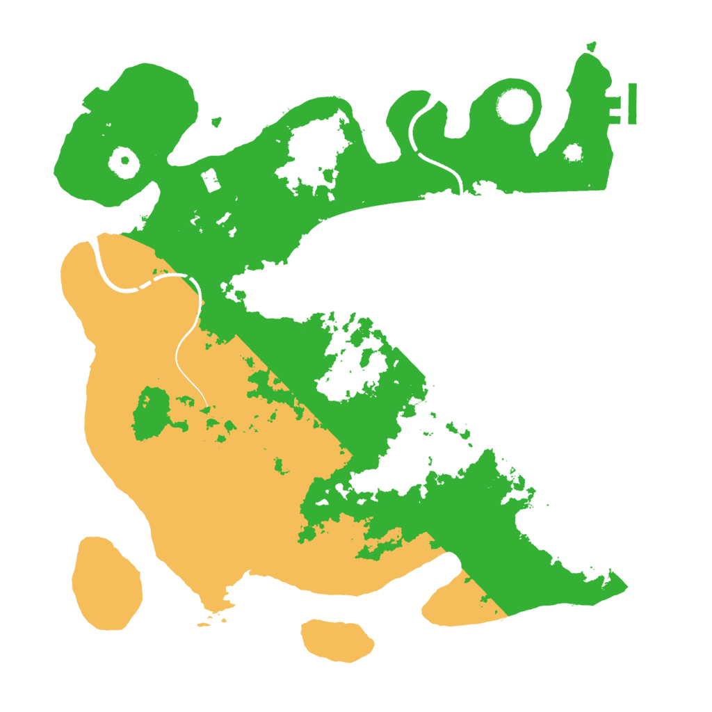 Biome Rust Map: Procedural Map, Size: 3500, Seed: 7741