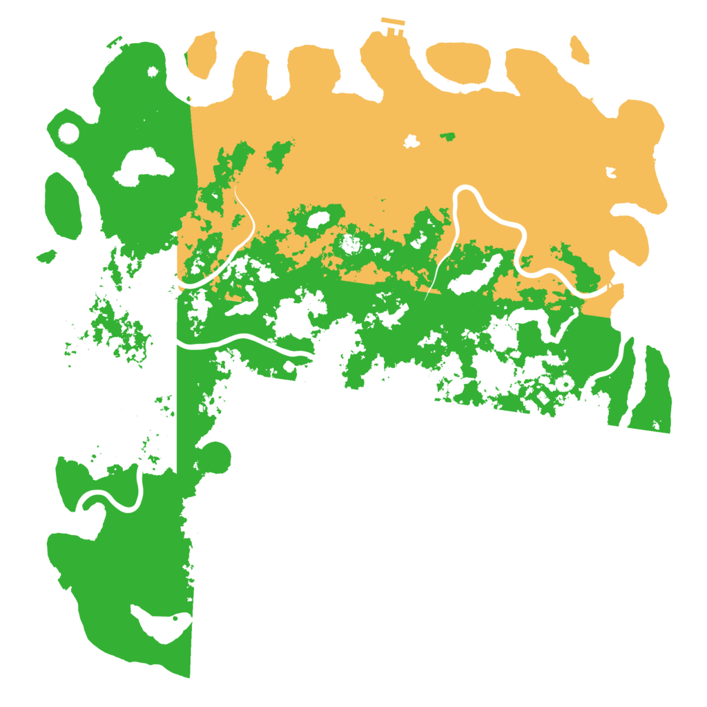 Biome Rust Map: Procedural Map, Size: 6000, Seed: 88598150