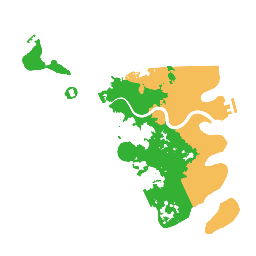 Biome Rust Map: Procedural Map, Size: 3500, Seed: 2025084373