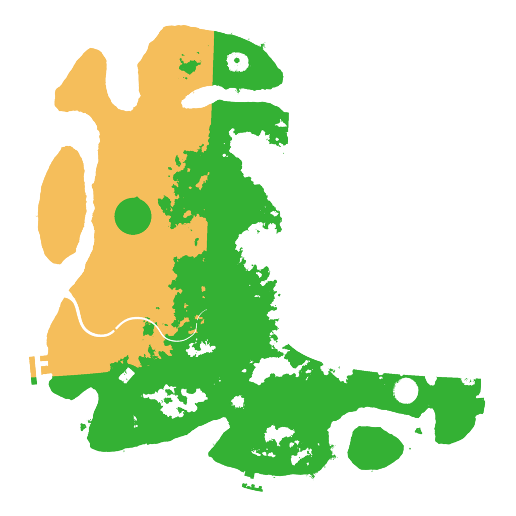 Biome Rust Map: Procedural Map, Size: 3700, Seed: 165105069