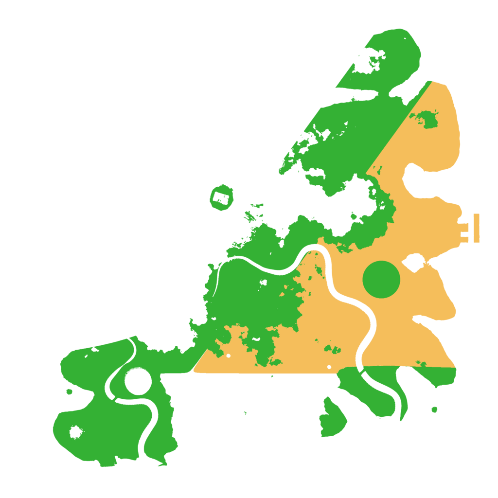 Biome Rust Map: Procedural Map, Size: 3500, Seed: 7935978